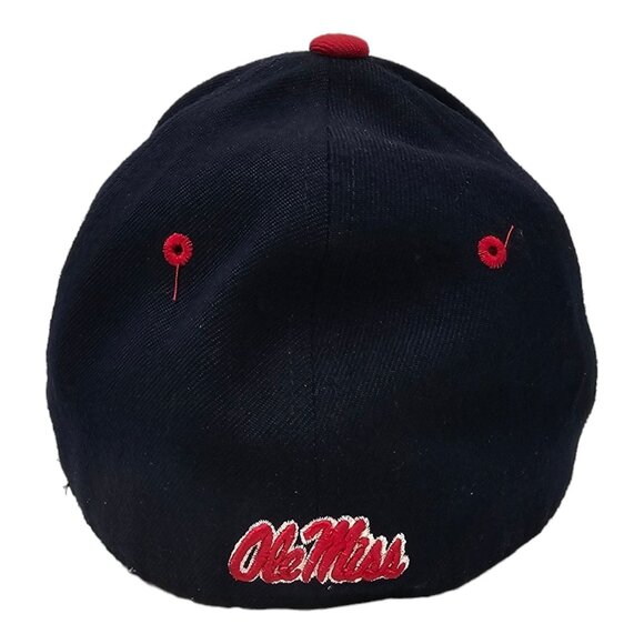 Ole Miss Rebels Fitted Cap Size 6 7/8 Zephyr Wool Blend Baseball Embroidered Hat - Picture 4 of 9